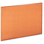 Universal Cork Board, Oak Frame, 48"W x 36"H, Natural