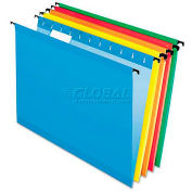 Pendaflex Poly Laminate Hanging Folders, Letter, Assorted, 20/Box