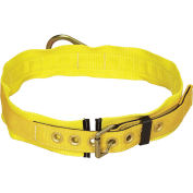 Tongue Buckle Belt, Back D-Ring, 3" Hip Pad, Medium, Yellow