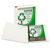 Samsill Earth's Choice Biodegradable Angle-D Ring View Binder, 1-1/2" Capacity, White