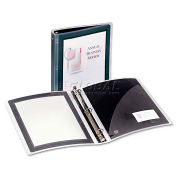 Avery Flexi-View Round-Ring Presentation View Binder, 1-1/2" Capacity, Black