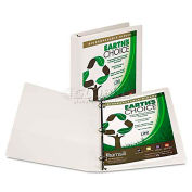 Samsill Earth's Choice Biodegradable Round Ring View Binder, 1" Capacity, White