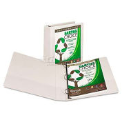 Samsill Earth's Choice Biodegradable Round Ring View Binder, 1-1/2" Capacity, White