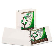 Samsill Earth's Choice Biodegradable Round Ring View Binder, 2" Capacity, White