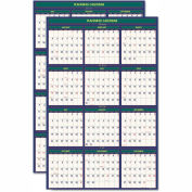 House of Doolittle Recycled Four Seasons Reversible Business/Academic Wall Calendar, 2024