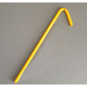 Mini Tarp Hook Stake, 10", Yellow