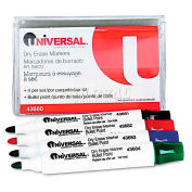 Dry Erase Markers, Bullet Tip, Assorted, 4/Set