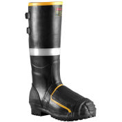 Tingley MB816B Metatarsal Steel Toe Boots, Black Steel Midsole, Size 10