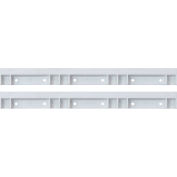 Plastic White Rails For Hang and Stack Bins, Price for Pack of 2