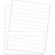 MasterVision Accessory - Data Card Replacement Sheet 8-1/2 x 11, White, 10 Sheets