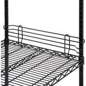 Nexel Ledge for Wire Shelves, 30"L x 4"H, Black Epoxy