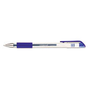 Universal Roller Ball Stick Gel Pen, Blue Ink, Medium, Dozen