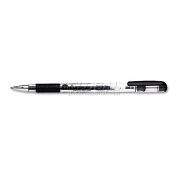 Universal Roller Ball Stick Gel Pen, Black Ink, Medium, Dozen