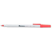 Universal Economy Ballpoint Stick Oil-Based Pen, Red Ink, Medium, Dozen