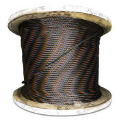 Advantage 500' 1/2" Diameter 6x19 Fiber Core Bright Wire Rope