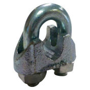 Advantage Malleable Steel Zinc Plated Wire Rope Clip, 1/16" Diameter