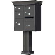 Vital CBU w/Vogue Classic Accessories, 4 Mailboxes & 2 Parcel Lockers, Dark Bronze