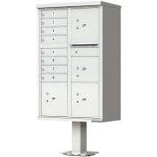 Vital CBU, 8 Mailboxes & 4 Parcel Lockers, Postal Grey