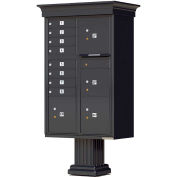 Vital CBU w/Vogue Classic Accessories, 8 Mailboxes & 4 Parcel Lockers, Black