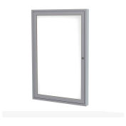 Ghent Enclosed Porcelain Whiteboard, White, 30 x 36, 1 Door