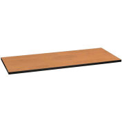 HON Huddle Table Top Rectangle Flat Edge 60"W x 24"D Harvest Finish