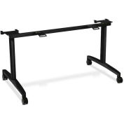 HON Huddle Table Flip-Top Base Kit for 24"D x 60-72"W Tops Black Finish