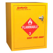 Bench Flammable Cabinet, Self-Closing, 6 Gallon, 16-3/4"W x 15-3/4"D x 21-1/4"H