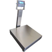 Optima NTEP S.S. Bench Digital Scale, LCD Display, 500lb x 0.1lb, 24" x 24", OP-915SS-2424-500LCD
