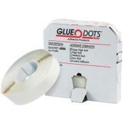 Low Tack Glue Dots, Low Profile, 1/2" , 4000 Dots Per Roll, GD101