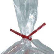 8"x5/32" Plastic Twist Ties, Red, 2000 Pack