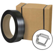 Jumbo Poly Strapping Kit 1/2" x 9,000' Coil, Cutter & 1,000 Buckles