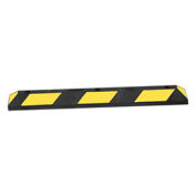 Tapco® 1485-00016   Rubber Vehicle Stop 3'L, Asphalt Installation, Black with Yellow Stripes