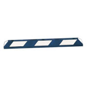 Tapco® 1485-00018   Rubber Vehicle Stop 3'L, Asphalt Installation, Blue with White Stripes
