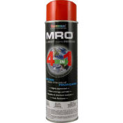 MRO Industrial Enamel 15 to 17 Oz. Safety Orange 6 Cans/Case