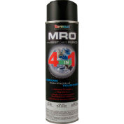 MRO Industrial Enamel 15 to 17 Oz. Flat Black 6 Cans/Case