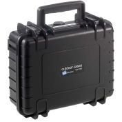 Type 1000 Small Outdoor Waterproof Case W/o Foam / Insert, 10-3/4"L x 8-1/2"W x 4H, Black