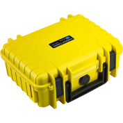Type 1000 Small Outdoor Waterproof Case W/ Sponge Insert Foam, 10-3/4"L x 8-1/2"W x 4H, Yellow
