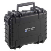 Type 500 Small Outdoor Waterproof Case W/ Sponge Insert Foam, 8-3/4"L x 7"W x 3-1/2H, Black