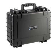 Type 5000 Medium Outdoor Waterproof Case W/o Foam / Insert, 18-1/2"L x 14-1/2"W x 7-1/2H, Black