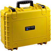 Medium Outdoor Waterproof Case W/ Reconfigurable Padded Divider Insert, 18-1/2"Lx14-1/2"W,Yellow