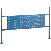 18"W Pegboard and 36"W Louver Mounting Kit for 72"W Workbench- Blue