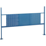 18"W Louver and 36"W Pegboard Mounting Kit for 72"W Workbench - Blue