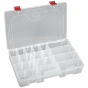 Plano ProLatch StowAway 6-21 Adjustable Compartment Box, 2378000, 14"Wx9-1/8"Dx2-13/16"H, Clear - Pkg Qty 3