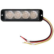 Buyers 8891131 LED Rectangular Clear Strobe Light 12-24V, 4 LEDs