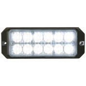 Buyers 8891701 LED Rectangular Clear Strobe Light 12-24VDC, 12 LEDs