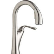 Elkay Harmony Pull-Down Bar/Prep Faucet, Lustrous Steel, Single Lever Handle, LKHA4032LS