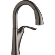 Elkay Harmony Pull-Down Bar/Prep Faucet, Antique Steel, Single Lever Handle, LKHA4032AS