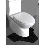 Wizkid Antimicrobial Commode Toilet Mats, Gray, 12/Pack