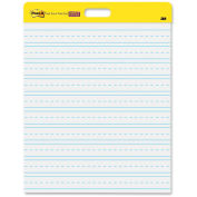 Post-it Easel Pads Self-Stick Wall Easel Rule Pad 566PRL, 20" x 23", White, 20 Sheets, 40/Pack