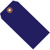 6-1/4"x3-1/8" Plastic Shipping Tag, Blue, 100 Pack